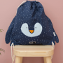 Sac à dos à corde enfant 40 cm Mr. Penguin