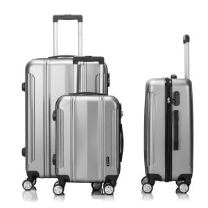 Lot de 3 valises rigides 1908 55, 67 et 77 cm Silver Lot de 3 valises rigides 1908 55, 67 et 77 cm Silver