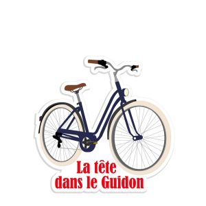 Autocollant sticker Transports urbains La tête dans le guidon Autocollant sticker Transports urbains La tête dans le guidon