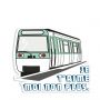 Autocollant sticker Transports urbains Je t'aime moi non plus