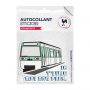 Autocollant sticker Transports urbains Je t'aime moi non plus