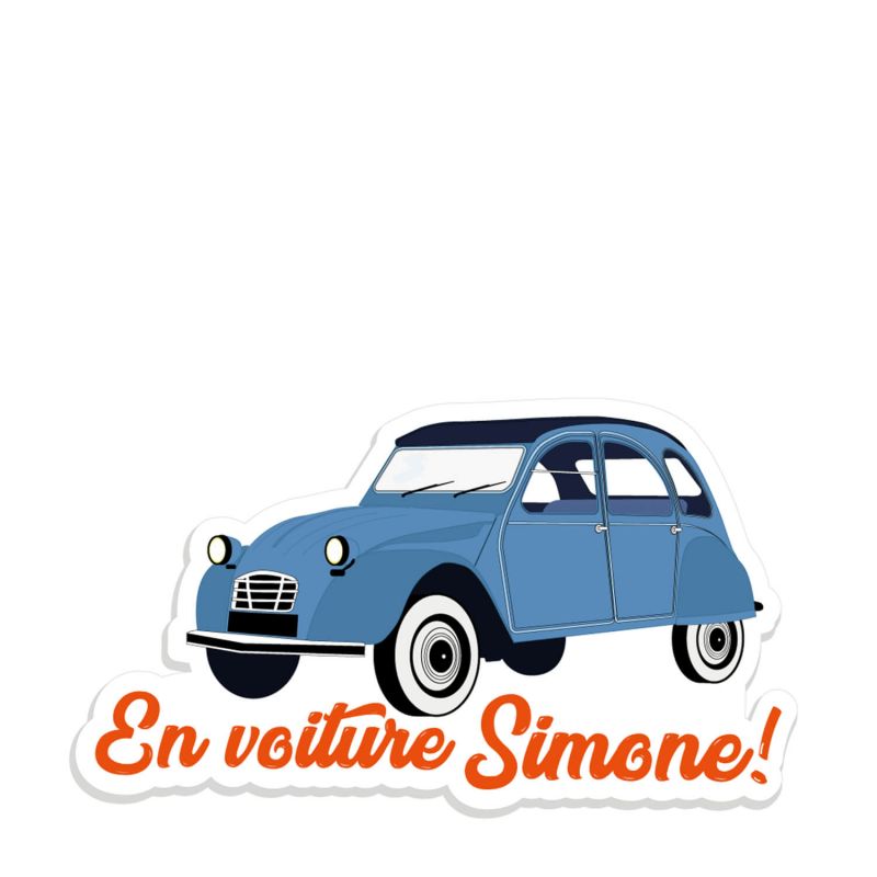 Autocollant sticker Transports urbains En voiture Simone