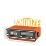 Autocollant sticker High tech Réveil snooze