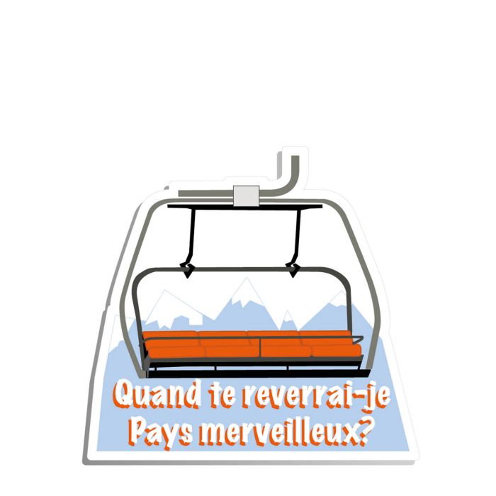 Autocollant sticker Le grand air Quand te reverrais-je pays merveilleux