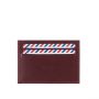 Porte-cartes Georges 2.0 en cuir végétal Made in France Vigne rouge