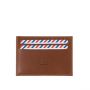 Porte-cartes Georges 2.0 en cuir végétal Made in France Terre brunie