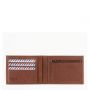 Portefeuille Italien Arthur 2.0 en cuir Marin-Nubuck Terre brunie