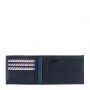 Portefeuille Italien Arthur 2.0 en cuir Marin-Nubuck Lune bleue