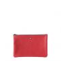Pochette Camille en cuir UpCyclé 21 cm Rubis Rouge