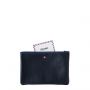 Pochette Camille en cuir UpCyclé 21 cm Lune Bleue