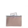 Pochette Camille en cuir UpCyclé Flocon blanc