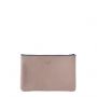 Pochette Camille en cuir UpCyclé Flocon blanc