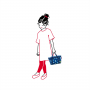 Petit sac Isotherme Coolerbag XS 27,5 cm ABC Friends Blue