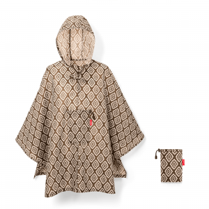 Poncho Mini Maxi 2 Diamonds Mocha Poncho Mini Maxi 2 Diamonds Mocha