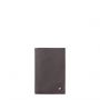 Portefeuille 2 volets Gustave en cuir Nubuck Nuage Gris