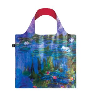 Sac shopping pliable avec pochette zip 50cm Claude Monet Water Lilies Bag Sac shopping pliable avec pochette zip 50cm Claude Monet Water Lilies Bag