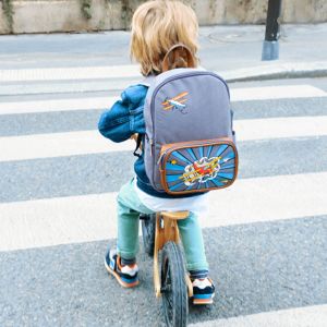 Petit sac à dos maternelle Looping 31 cm Bleu jean Petit sac à dos maternelle Looping 31 cm Bleu jean
