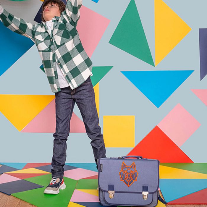 Cartable Loup Bleu 38 cm Bleu marine