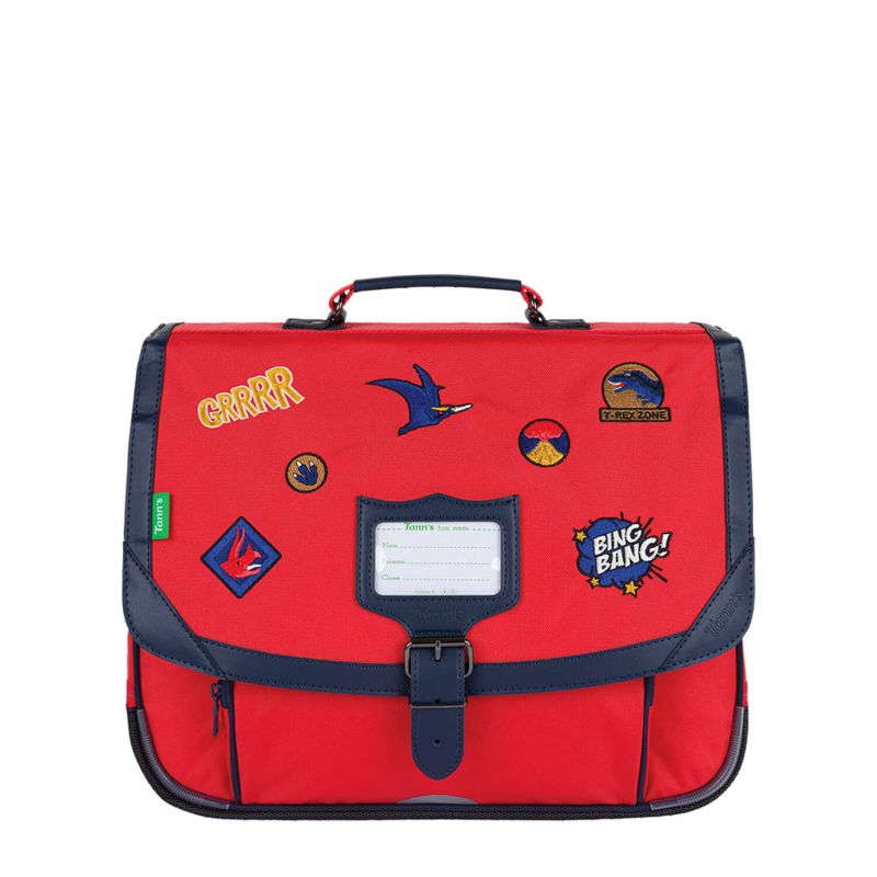 Cartable à roulettes scolaire 38 cm Snowball pas cher rouge Enfant