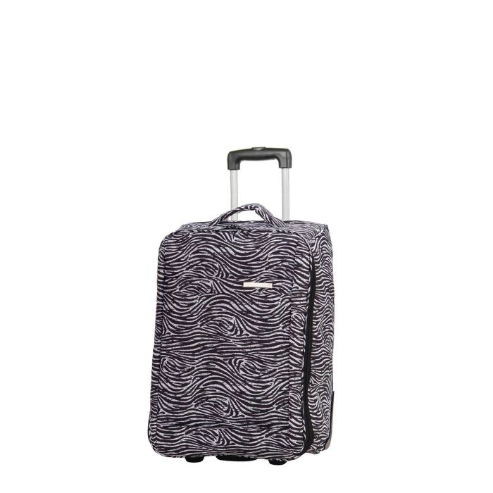 Valise cabine souple 62702F 54 cm Zebra black