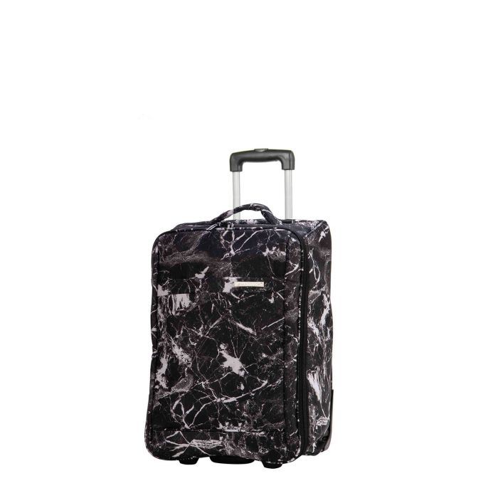 Valise cabine souple 62702L 54 cm Black marble
