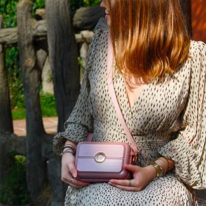 Mini sac rigide Turenne 18 cm Pivoine rose Mini sac rigide Turenne 18 cm Pivoine rose