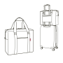 Sac de voyage cabine pliant Touringbag 40 litres Mixed Dots Red