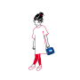 Trousse de toilette Toiletbag S kids 18,5 cm ABC Friends Blue