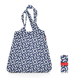 Sac shopping Mini Maxi Shopper 63 cm Signature Navy Sac shopping Mini Maxi Shopper 63 cm Signature Navy