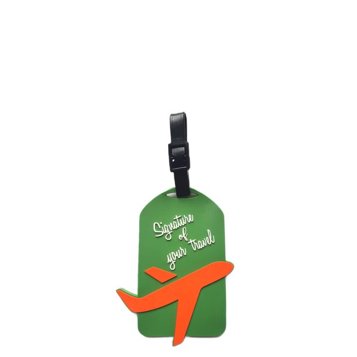 Porte-adresse 69503 10,5cm Travel vert et orange