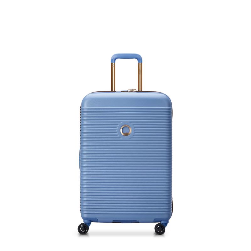 Valise Delsey Paris 66,5x44x28,5cm 70L FREESTYLE 42 BLEU CIEL pas cher