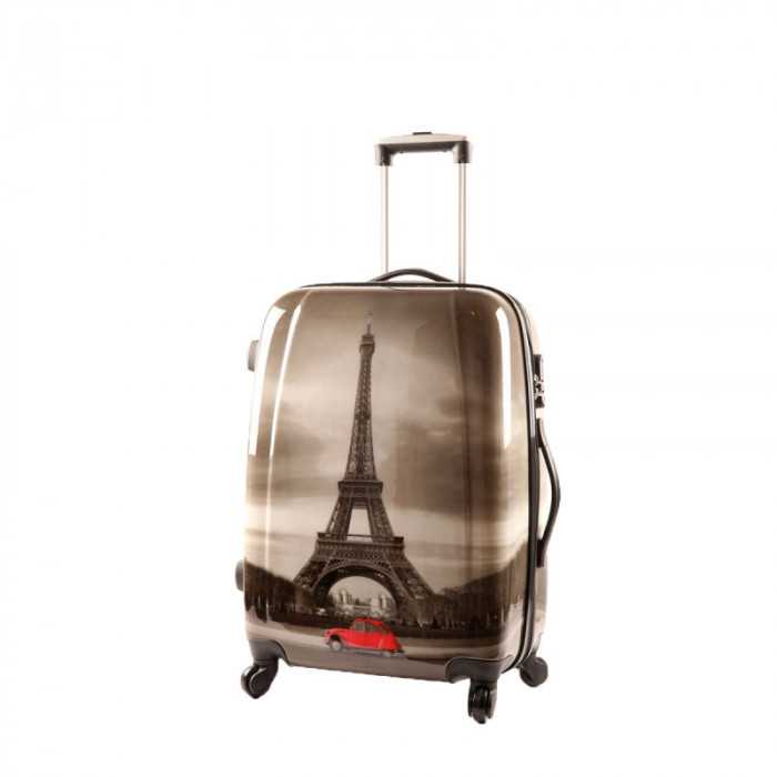 Valise rigide Paris 64 cm gris