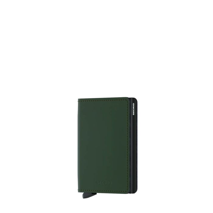 Porte-cartes Slimwallet Matte anti-RFID 10.2 cm Green black