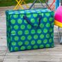 Sac de rangement Jumbo 55 cm Spotlight vert sur bleu
