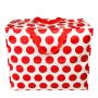 Sac de rangement Jumbo 55 cm Spotlight rouge sur blanc