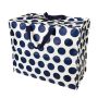Sac de rangement Jumbo 55 cm Spotlight Bleu marine sur blanc