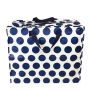 Sac de rangement Jumbo 55 cm Spotlight Bleu marine sur blanc