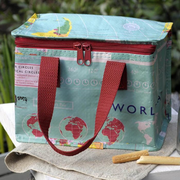 Sac lunch isotherme 21 cm World map