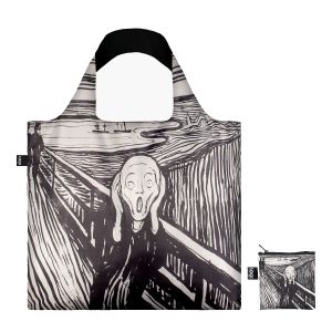 Sac shopping pliable avec pochette zip 50cm Le Cri, 1895 de Edvard Munch Sac shopping pliable avec pochette zip 50cm Le Cri, 1895 de Edvard Munch
