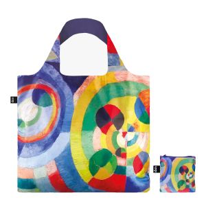 Sac shopping pliable avec pochette zip 50cm Formes circulaires de Robert Delaunay Sac shopping pliable avec pochette zip 50cm Formes circulaires de Robert Delaunay