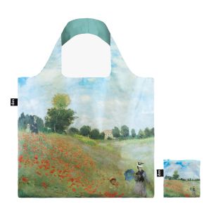 Sac shopping pliable avec pochette zip 50cm Les Coquelicots de Claude Monet Sac shopping pliable avec pochette zip 50cm Les Coquelicots de Claude Monet