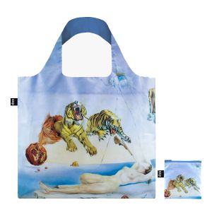 Sac shopping pliable avec pochette zip 50cm Dream Caused by the Flight of a Bee de Salvador Dalí Sac shopping pliable avec pochette zip 50cm Dream Caused by the Flight of a Bee de Salvador Dalí