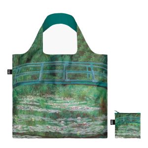 Sac shopping pliable avec pochette zip 50cm Le pont Japonais de Claude Monet Sac shopping pliable avec pochette zip 50cm Le pont Japonais de Claude Monet