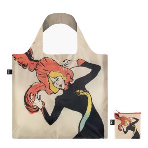 Sac shopping pliable avec pochette zip 50cm Jane Avril & Aristide de Henri de Toulouse-Lautrec Sac shopping pliable avec pochette zip 50cm Jane Avril & Aristide de Henri de Toulouse-Lautrec