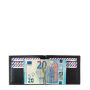 Portefeuille italien Hector avec pince à billets en cuir grainé Terre brunie