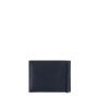 Portefeuille italien Hector avec pince à billets en cuir Nubuck Lune bleue
