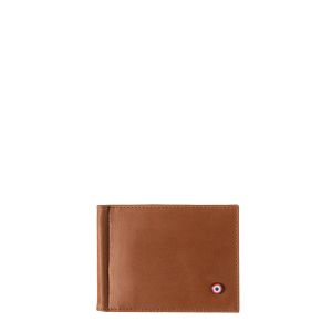 Portefeuille italien Hector avec pince à billets en cuir Vintage Terre brunie