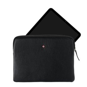 Pochette pour Ipad Guillaume Cuir grainé Noir c'est noir Pochette pour Ipad Guillaume Cuir grainé Noir c'est noir