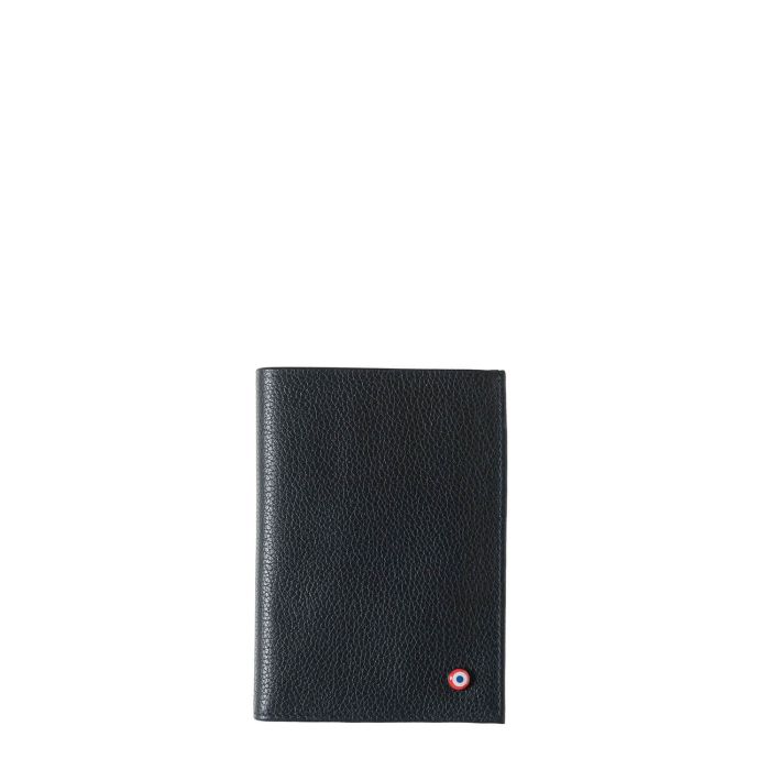 Grand Portefeuille Albert en cuir grainé Lune Bleue