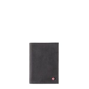 Grand Portefeuille Albert en cuir Nubuck Nuage gris